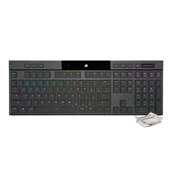 TECLADO GAMING RGB CORSAIR K100 AIR MECÁNICO INALÁMBRICO BLUETOOTH INGLÉS CH-913A01U-NA