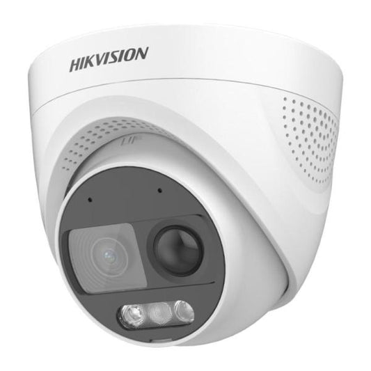 CÁMARA TURRET HIKVISION DS-2CE72DF3T-PIRXOS(2.8MM) 2 MP COLORVU PIR SIREN AUDIO LUZ BLANCA HASTA 20 M 300614586