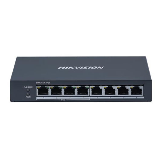 SWITCH HIKVISION DS-3E0508P-O NO ADMINISTRABLE 4 PUERTOS GIGABIT POE 4 PUERTOS GIGABIT RJ45 VELOCIDAD 10/100/1000 301802457