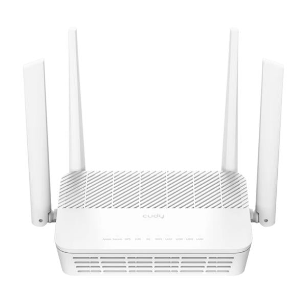 ROUTER INALAMBRICO CUDY WR3000S 1.0  DOBLE BANDA 5GHZ  AX3000 WI-FI 6 CUDY MESH GIGABIT DE HASTA 1000 MBPS