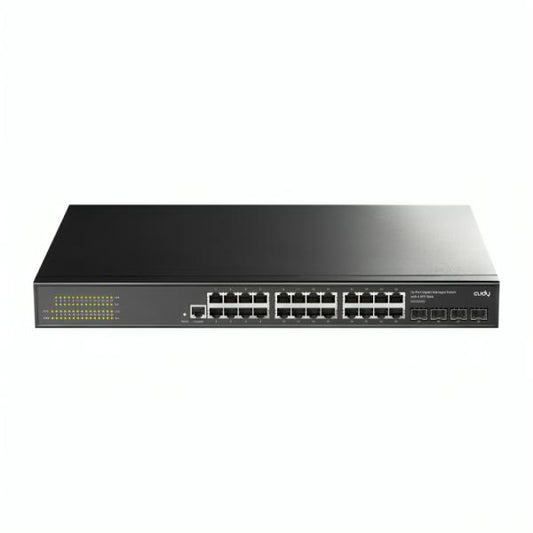 SWITCH CUDY GS2024S2 1.0   PUERTOS 24 × GBE/ 4 × SFP DE 1,25 G 1 GBPS  ADMINISTRABLE DE CAPA 2