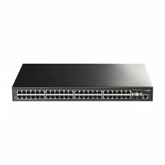 SWITCH  CUDY  GS5048S4 1.0  PUERTOS 48 × GbE/ 4 × SFP+ DE 10 G  ADMINISTRABLE L3