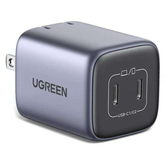 CARGADOR DE PARED UGREEN CD294 NEXODE 2 PUERTOS USB-C 45W 90572