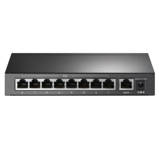 SWITCH TP LINK TL-SF1009P(UN) 9 PUERTOS RJ45 POE+ 10/100 MBPS NO ADMINISTRABLE