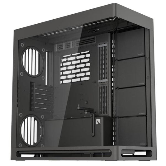 CASE GAMING  HAVN HS 420 MID TOWER SIN VENTILACIÓN INCLUIDA CON VIDRIO PANORÁMICO FRONTAL Y LATERAL HVN-CA-HS420-06