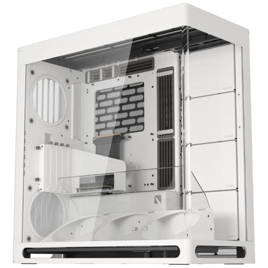 CASE GAMING HAVN HS 420 VGPU MID TOWER SIN VENTILACIÓN INCLUIDA CON VIDRIO PANORÁMICO FRONTAL Y LATERAL HVN-CA-HS420-07