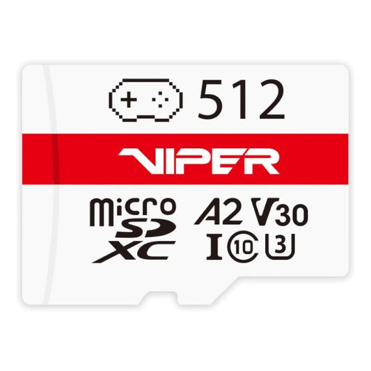 MEMORIA SDXC 512GB PATRIOT VIPER CLASE 10 UHS-I 100MB/S / 90MB/S PV512GGM32MCX