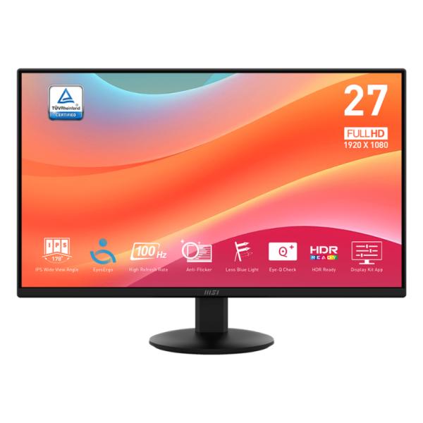 MONITOR MSI PRO MP272L 27" 1920 X 1080 100 HZ ANTI-GLARE HDMI Y DP 9S6-3PD6CT-004