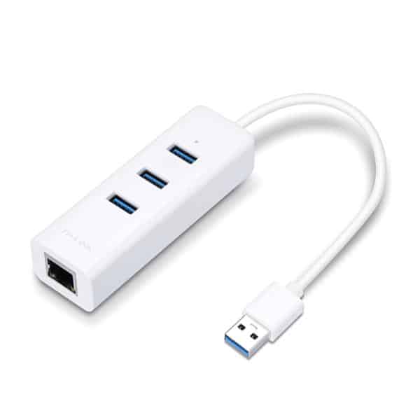 ADAPTADOR TP LINK UE330C(UN) USB-C 3 PUERTOS USB 1 PUERTO GIGABIT ETHERNET 5 GBPS