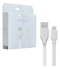 CABLE USB TIPO C 2.1A 2M 1HORA CAB246 BLANCO