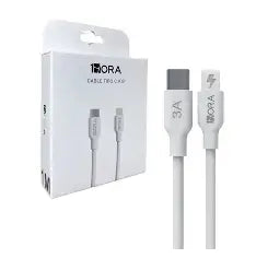 CABLE USB TIPO C A IPHONE 1M 1HORA CAB258 BLANCO