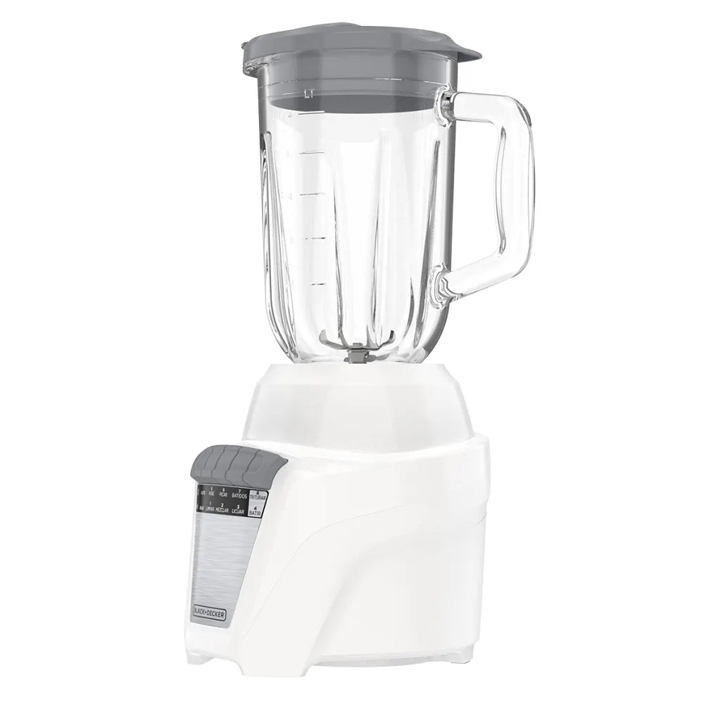 Licuadora 8 Vel+ Pulso 1.5 Ltrs Vidrio 700W Blanca Black & Decker Bl0876-1Wdla