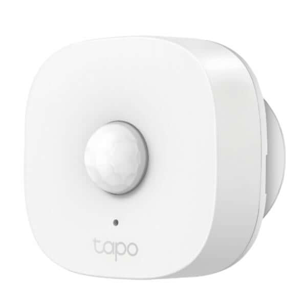 Sensor de movimiento TP-Link Tapo T100, dispositivo de detección inalámbrica para seguridad y automatización del hogar.