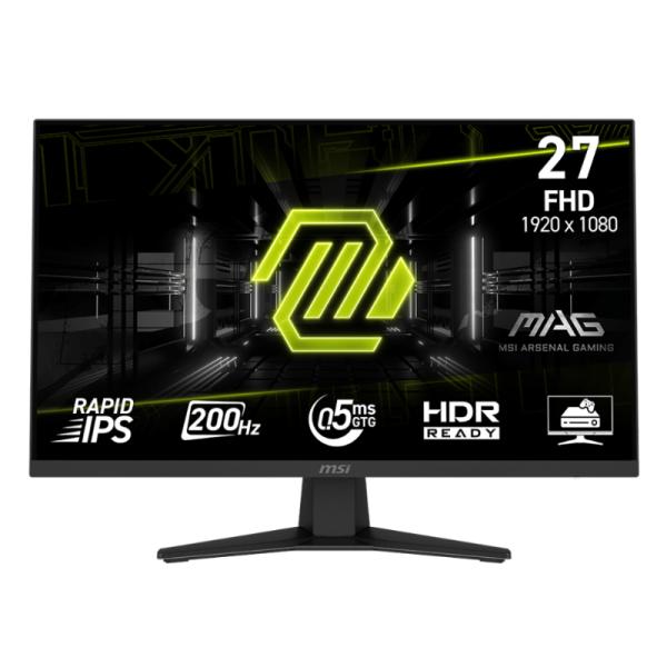 MONITOR GAMING MSI MAG 274F 27" PLANO 1920 X 1080 200 HZ ANTI-GLARE HDMI Y DP 9S6-3CE41H-004