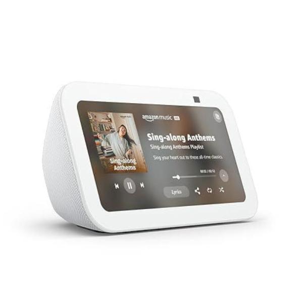 PANTALLA INTELIGENTE AMAZON ECHO SHOW 5 3RA GENERACIÓN 2023 CON ALEXA 5.5" CÁMARA 2MP BLANCO