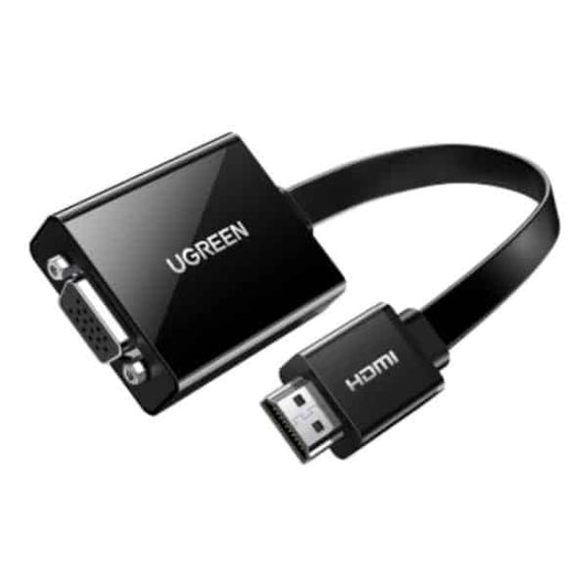 ADAPTADOR HDMI A VGA UGREEN MM103 1 PUERTO MICRO USB Y 1 PUERTO 3.5MM 25CM 40248
