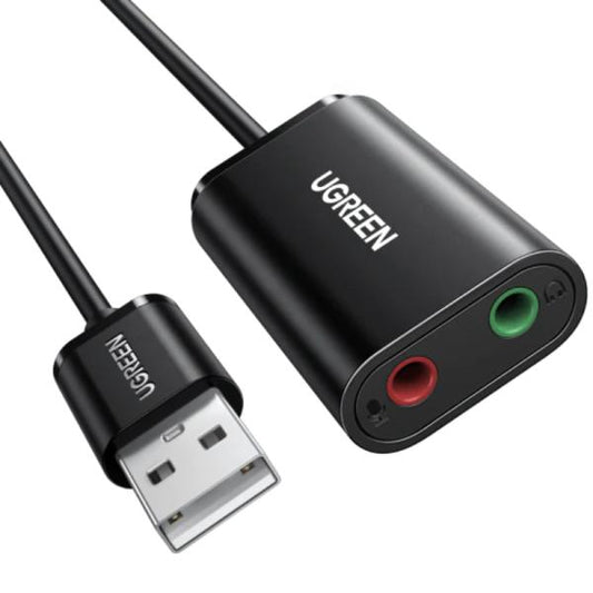 Adaptador De Audio Ugreen Us205 Usb-A A 3.5Mm 48Khz 30724