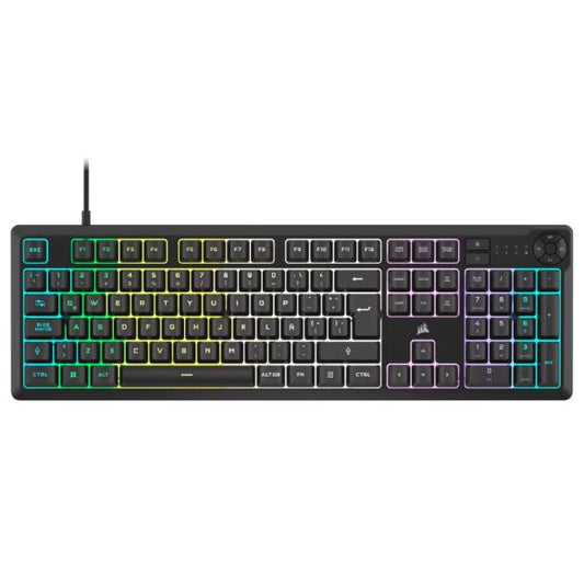 Teclado Gaming Rgb Corsair K55 Core Membrana Alámbrico Español Ch-9226C65-Sp