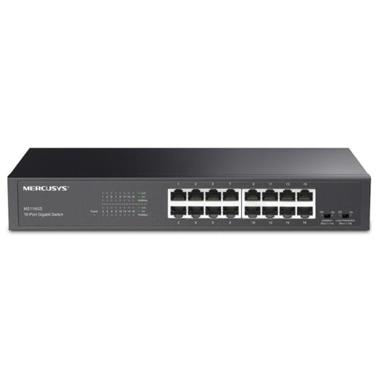 SWITCH MERCUSYS MS116GS(UN) 16 PUERTOS RJ45 10/100/1000 MBPS