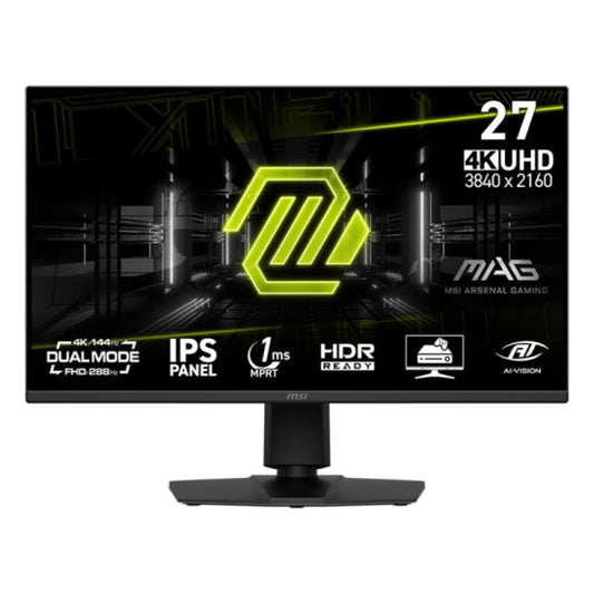 MONITOR GAMING MSI MAG 275UPD E14 27"  PLANO 3840 X 2160 4K UHD  48~144HZ  ADAPTIVE-SYNC DP Y HDMI  9S6-3CE89M-018