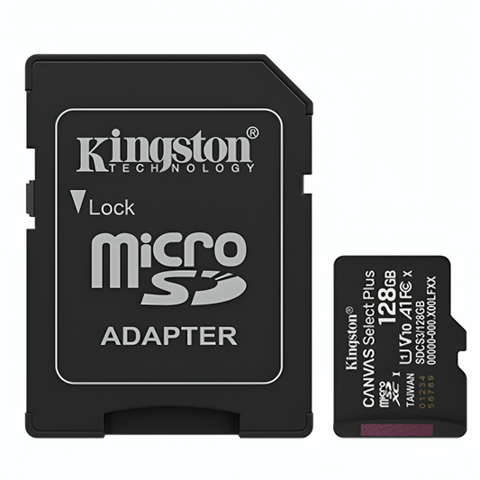 MEMORIA MICRO SD 128GB KINGSTON SDCS3/128GB CLASE 10 UHS-I U3 150 MB/S PARA DISPOSITIVOS Y CAMARAS ANDROID