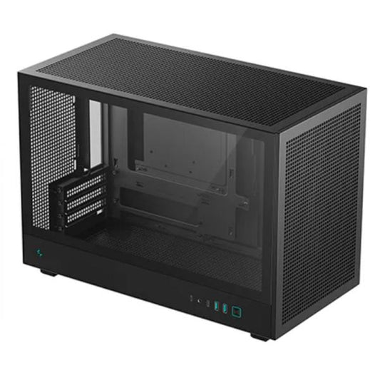 CASE DEEPCOOL RGB CH260 MINI TOWER SIN VENTILACIÓN INCLUIDA CON VIDRIO LATERAL Y MALLA FRONTAL R-CH260-BKNGM0-G-1