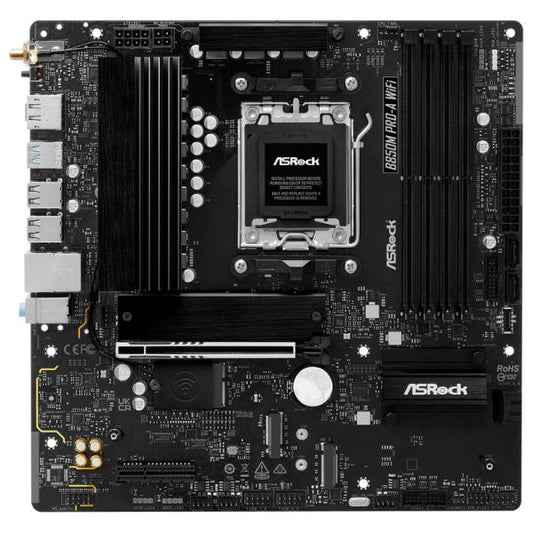 TARJETA MADRE ASROCK B850M PRO-A WIFI AM5 MICRO ATX DDR5 MB-850MPROAW