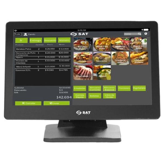 COMPUTADORA AIO PUNTO DE VENTA SAT AMERICA N140 15.6" INTEL CELERON J4125 8GB 256GB SSD SATN140J418S256+W