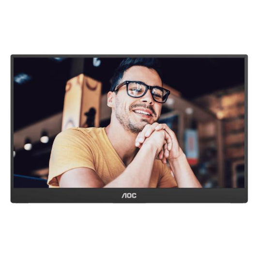 MONITOR PORTÁTIL 15.6" AOC 16T20 PLANO 1920 X 1080 FHD 60HZ IPS USB-C HDMI