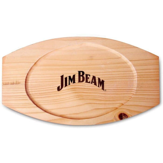 Jim Beam Sarten Hierro Fundido Con Base Madera Jb0159