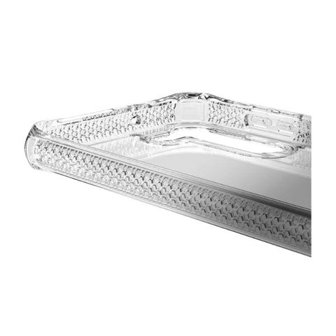 Side view of ITSKINS CASE FOR SAMSUNG GALAXY S23 HYBRID R // OMBRE showing clear durable design