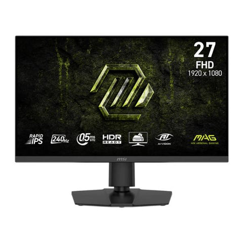 MONITOR GAMING MSI MAG 272PF X24 27 PULG PLANA 1920 X 1080 FHD 240HZ IPS ADAPTIVE-SYNC ALTAVOCES 2X2W 9S6-3CE59T-023 NEGRO