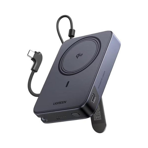 POWER BANK UGREEN PB568 10000 MAH INALÁMBRICO MAGNÉTICO QI2 15W USB-C 30W 65176B