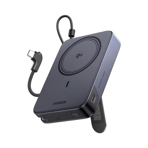 POWER BANK UGREEN PB568 10000 MAH INALÁMBRICO MAGNÉTICO QI2 15W USB-C 30W 65176B