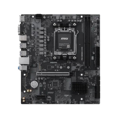 TARJETA MADRE MSI PRO B850M-E EVO AM5 MICRO-ATX DDR5 911-7F02-002 NEGRO