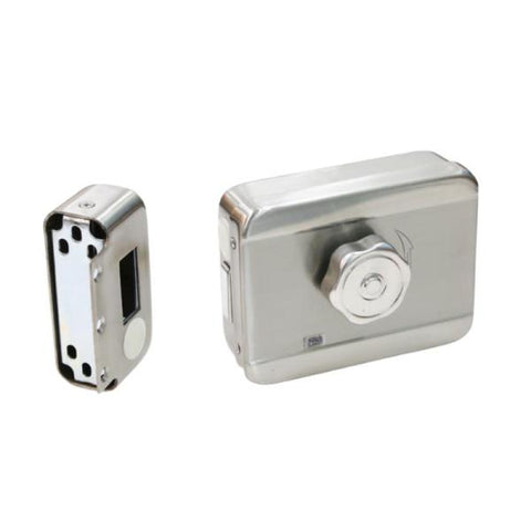 CERRADURA ELÉCTRICA HIKVISION DS-K4E100 12V DC ACERO INOXIDABLE PESTILLO 20MM