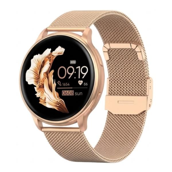 SMARTWATCH BLACKVIEW X30 1.26 PULGADAS BLUETOOTH 5.4 LLAMADAS ASISTENTE DE VOZ DORADO