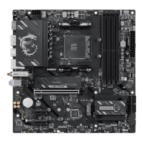 Tarjeta madre MSI B550M gaming plus WIFI6E AM4 micro-atx DDR4 911-7C95-214 negro