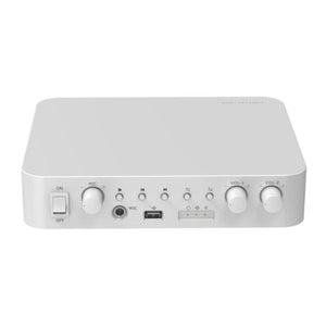 AMPLIFICADOR DE AUDIO HIKVISION DS-QAE0A60G1-VB 60W 2 ZONAS BLUETOOTH USB RCA BLANCO