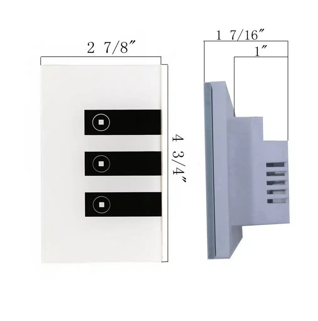 Apagador Sin Neutro B&W 3 Botones Para Pared Marca: Sonoff