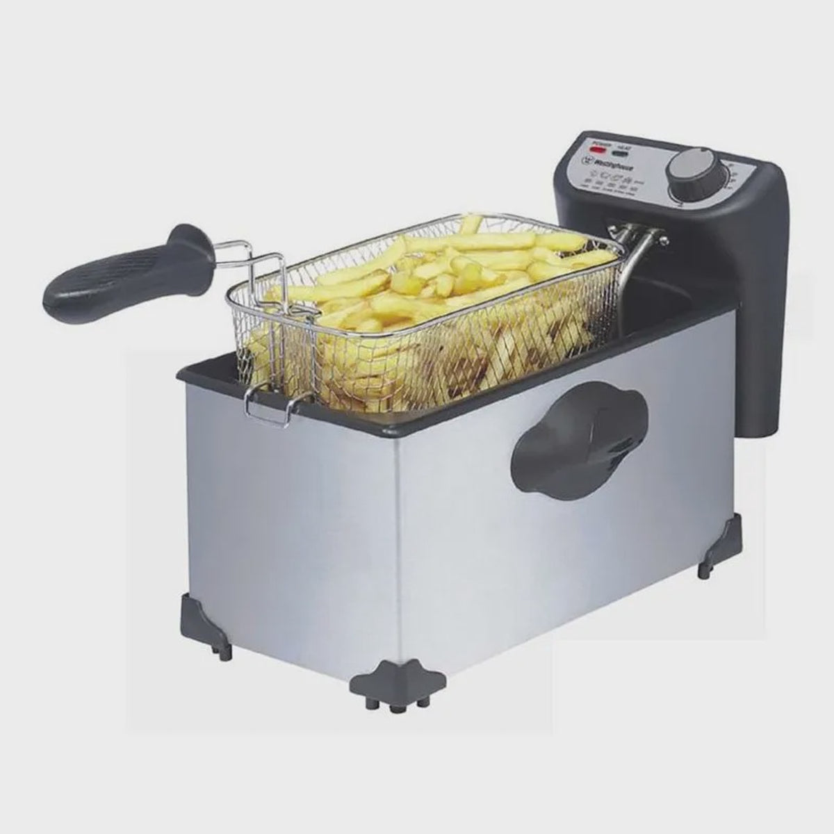 Westinghouse freidora aceite 3L 1800W, temperatura hasta 374° F inoxidable - WKDF3 Freidora De Aire Costa Rica