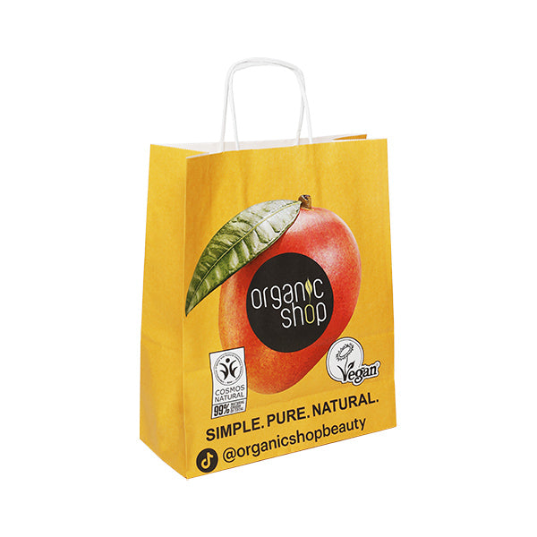 BOLSA PAPEL ORGANIC SHOP 27X22