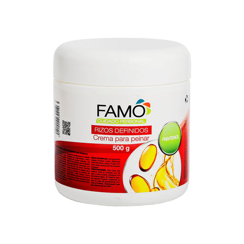 CREMA PARA PEINAR RIZOS DEFINIDOS FAMO CURL HAIR 500 G CON PANTENOL