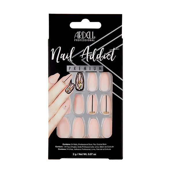 NAIL ADDICT BLUSH GEOMETRIC CRYSTAL
