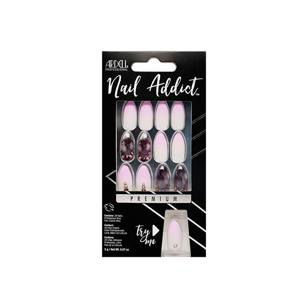 NAIL ADDICT MARBLE PURPLE OMBRE