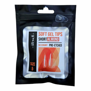 SOFT GEL TIPS SHORT ALMOND 5