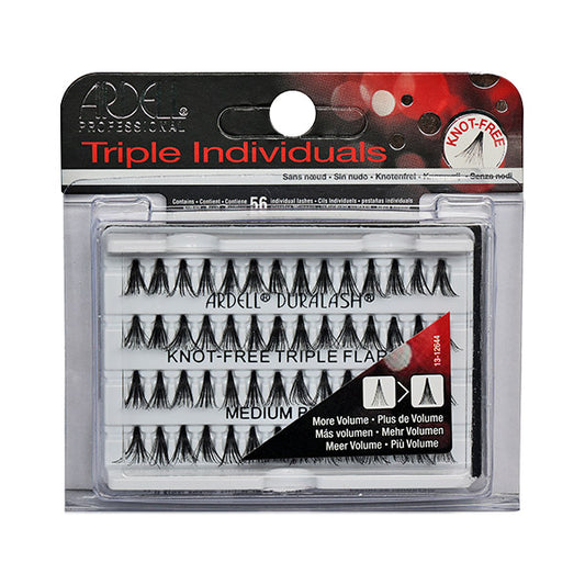 Pestañas Triple Indivi Medium Negra