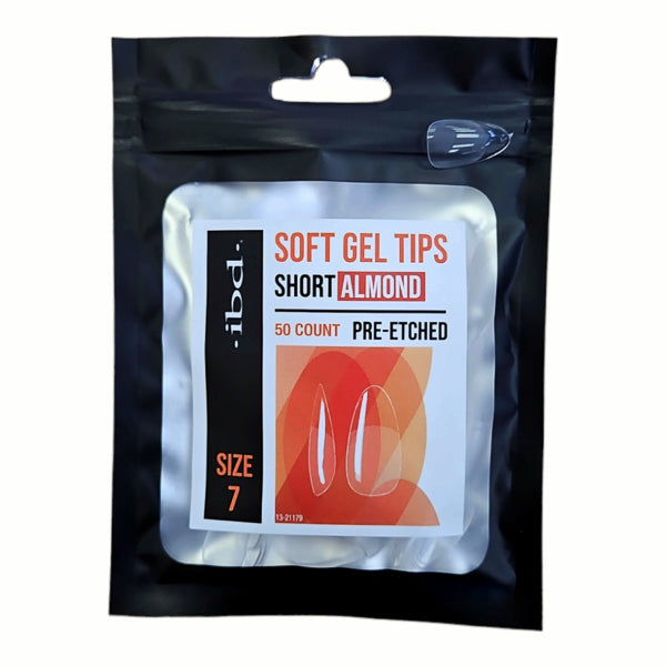 SOFT GEL TIPS SHORT ALMOND 7