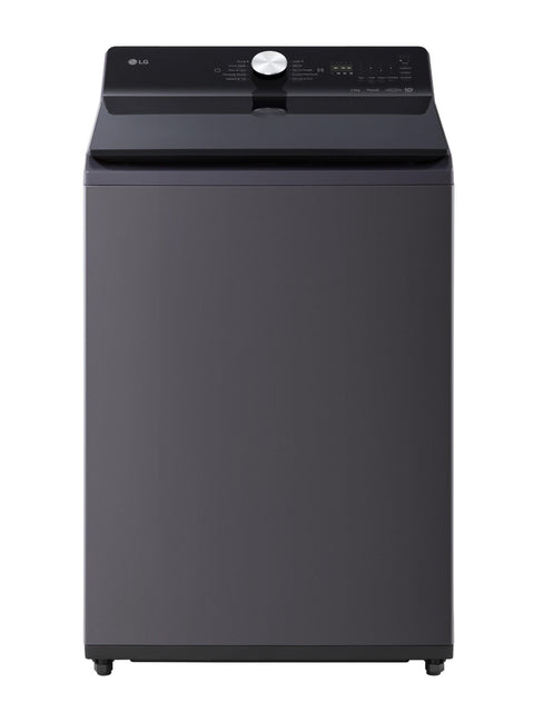 LG Lavadora Carga superior 23 kg color Gris WT23EGTX6 con tecnología AI DD y TurboWash en conectividad ThinQ, ideal para familias grandes.