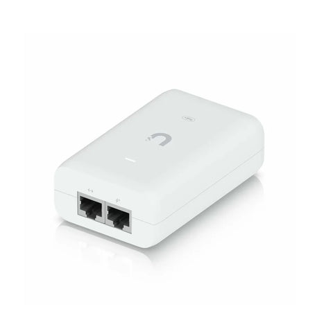 Adaptador PoE+ / U-PoE+ / 48V DC @ 0.65A/ hasta 30W / Gigabit LAN / Protecciones de Sobretensión, PoE Injector UBIQUITI